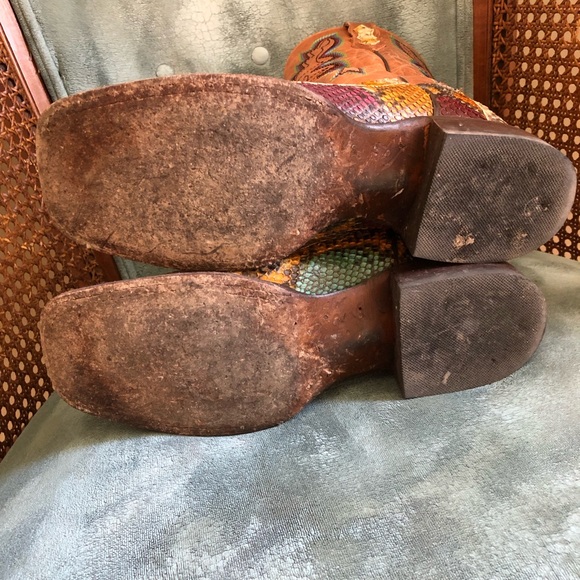 Dan Post Rainbow Python Boots - Picture 8 of 8